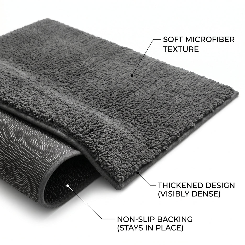 Thick Non-Slip Entrance Mat, Durable Doormat for Front Door Indoor Outdoor Dust Removal